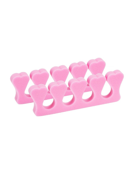 Separatori in schiuma per pedicure 100 pz rosa