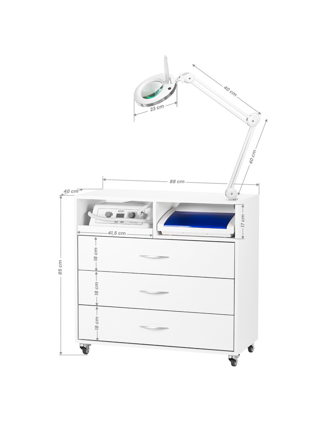 Conjunto Y-200 unidade podológica máxima