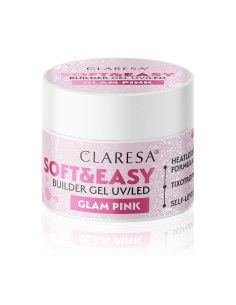 Claresa bouwgel Soft&Easy glam roze 45 g