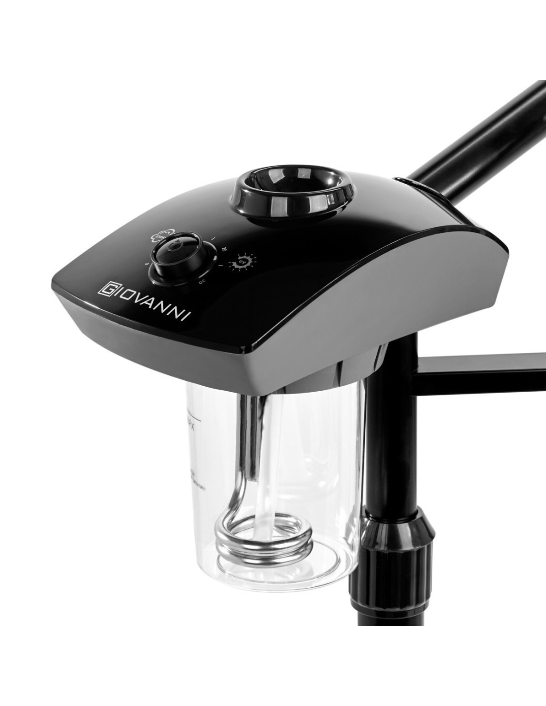 Vase Giovanni avec lampe loupe D-21 noir 