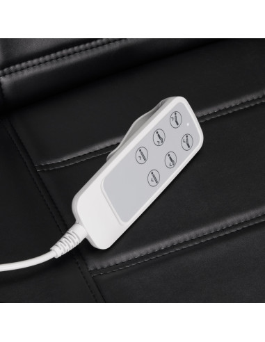 Poltrona cosmetica elettrica SILLON Lux 273b 3 motori nera 