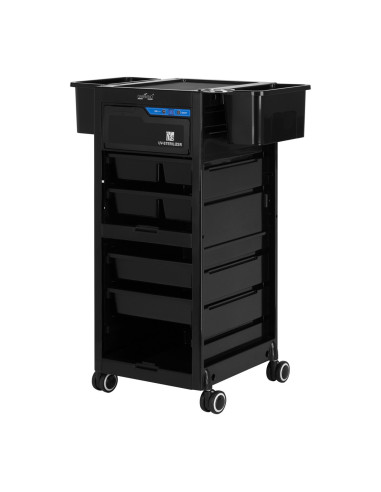 Gabbiano ayudante de peluquero con esterilizador UV 68UV negro 