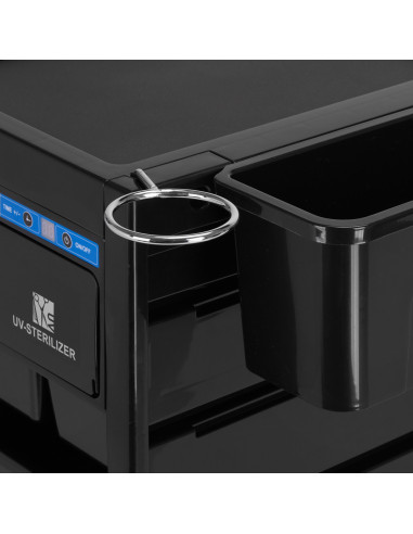 Gabbiano aiutante parrucchiere con sterilizzatore UV 68UV nero 