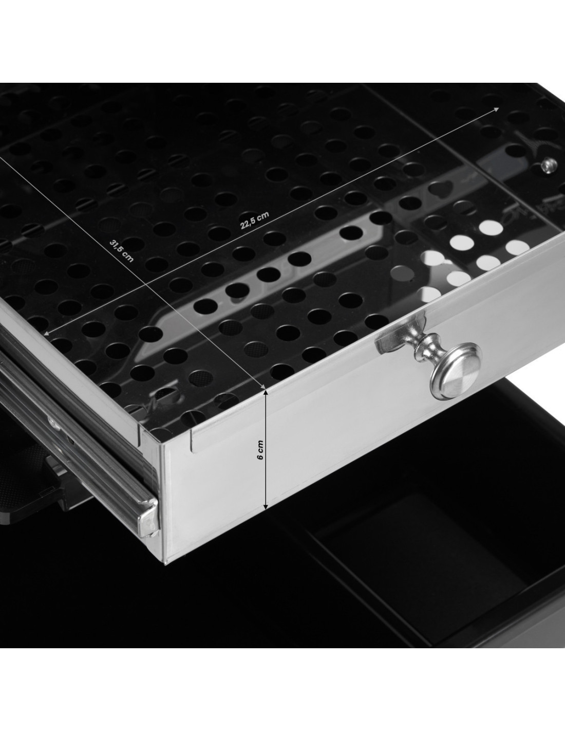 Gabbiano kappershulp met UV-sterilisator 68UV zwart 