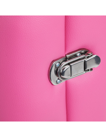 Table de massage pliante Comfort Activ Fizjo, 2 segments, rose, bois noir 