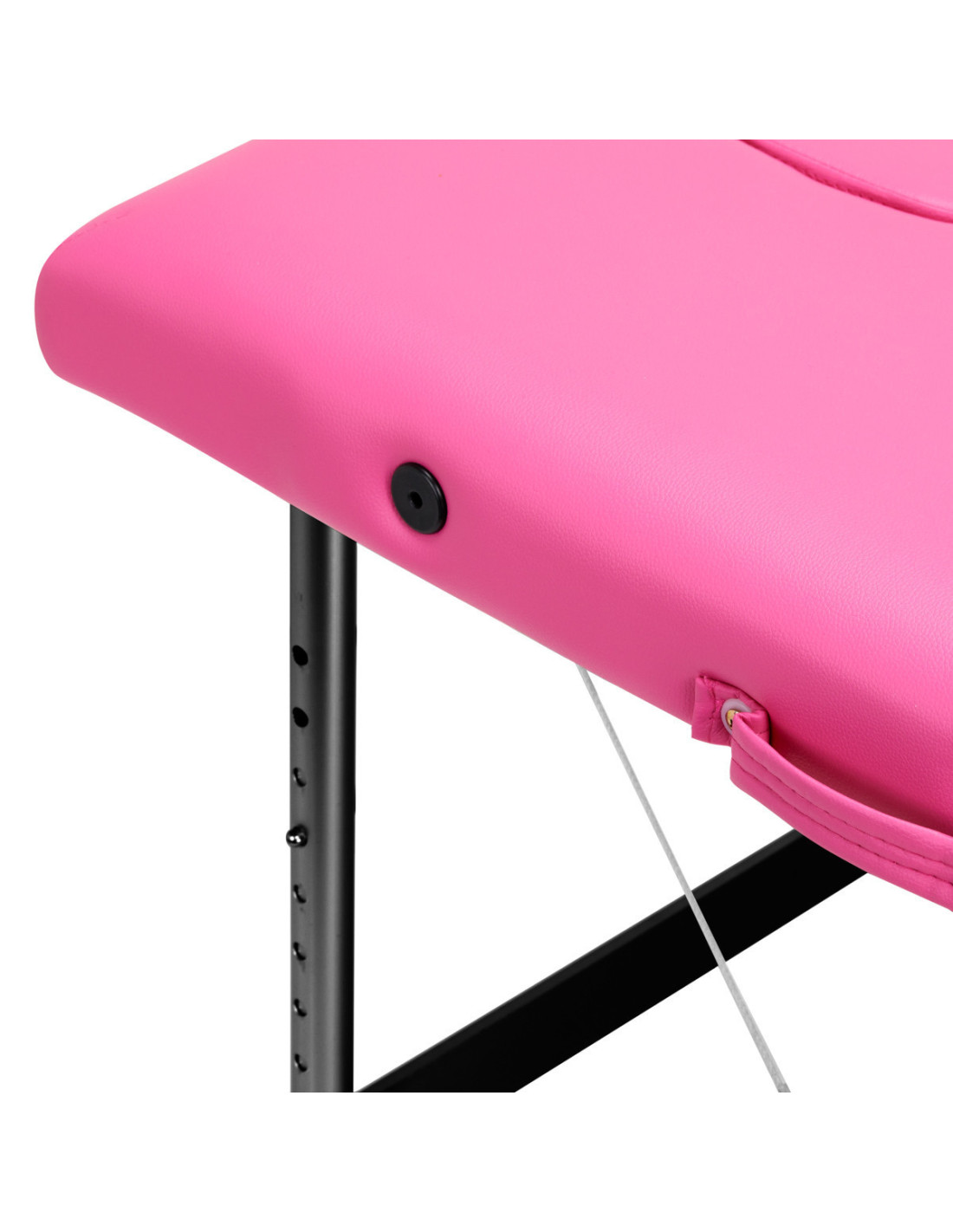 Klappbare Massageliege Aluminium Komfort Activ Fizjo 2 Segmente Aluminium rosa schwarz