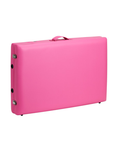 Lettino da massaggio pieghevole alluminio comfort Activ Fizjo 2 segmenti rosa alluminio nero