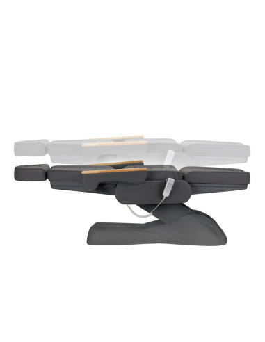 SILLON Lux elektrische cosmetische stoel 3 grijze motoren, grijze basis 