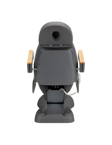 SILLON Lux electric cosmetic chair with 3 grey motors and grey base 