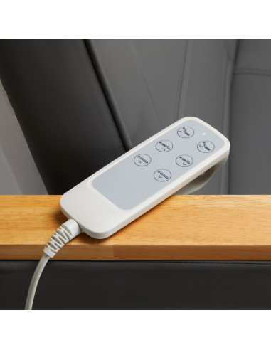 Krzesło kosmetyczne elektryczne SILLON Lux 3 szare silniki, szara podstawa 