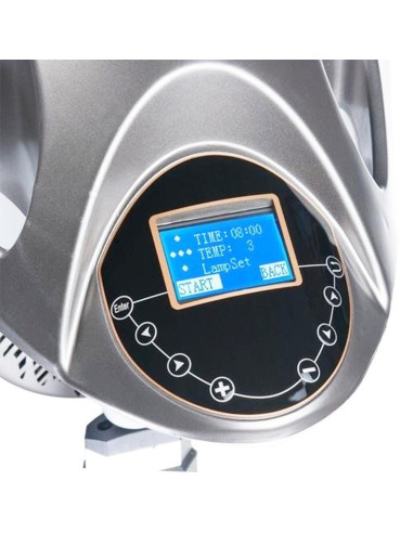 Climazon casque infra quartz sur pied gris 