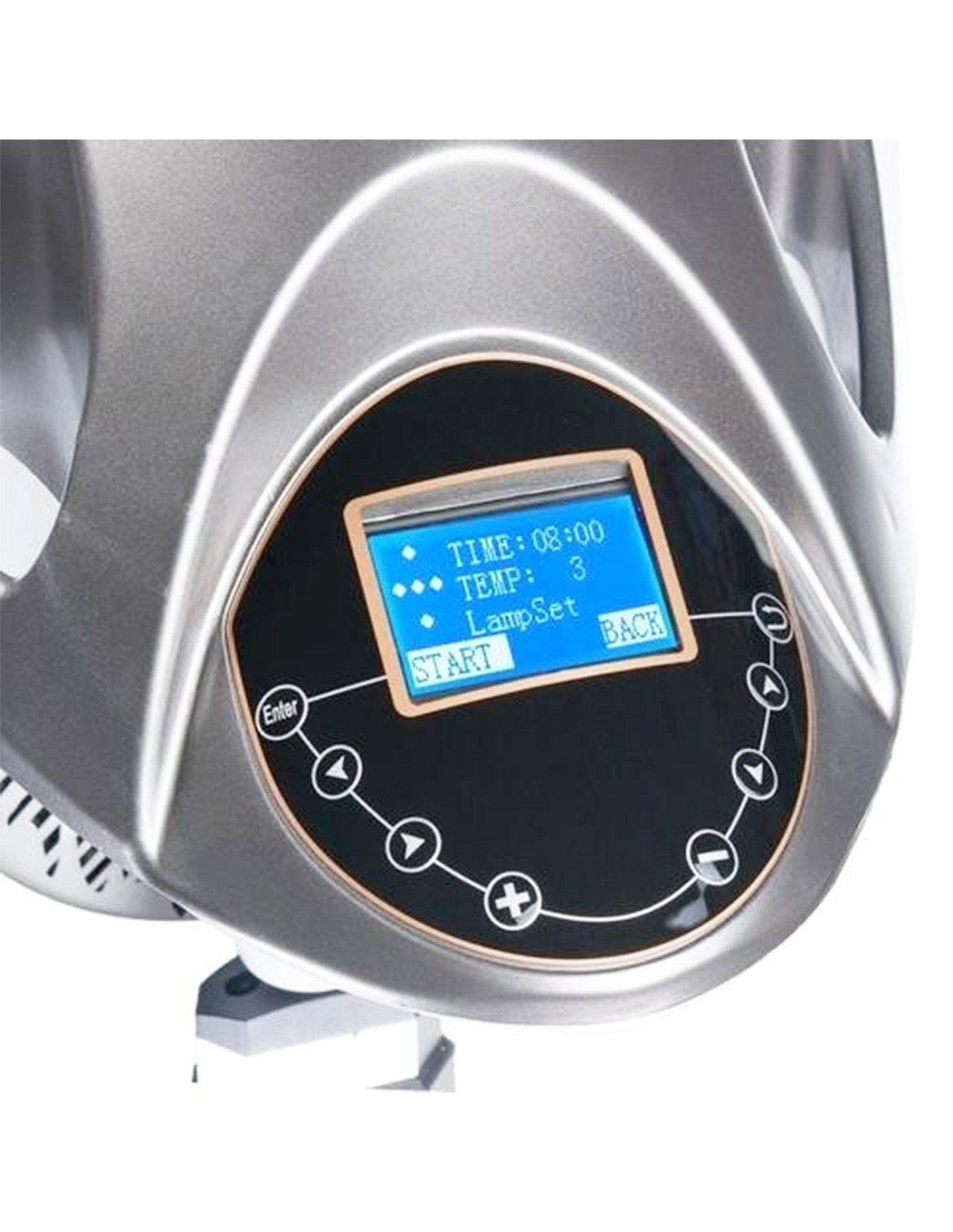 Climazon casque infra quartz sur pied gris 