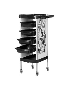 Hairdressing trolley x11-9 white graphics