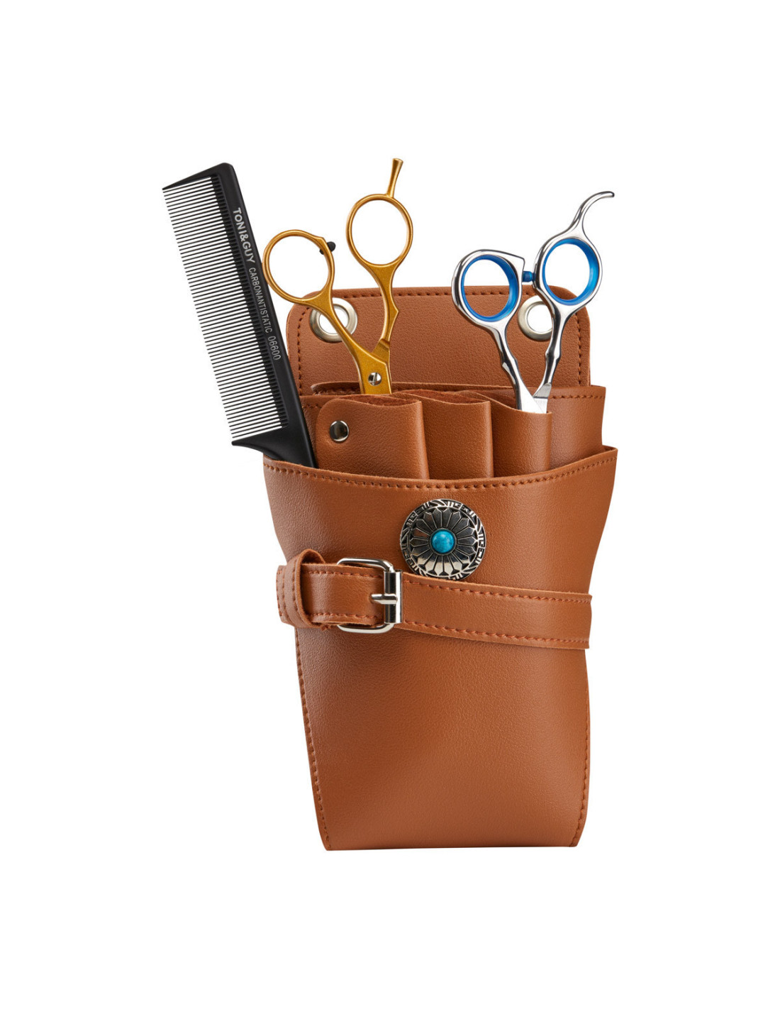 Belt case for T14 hairdressing scissors brown