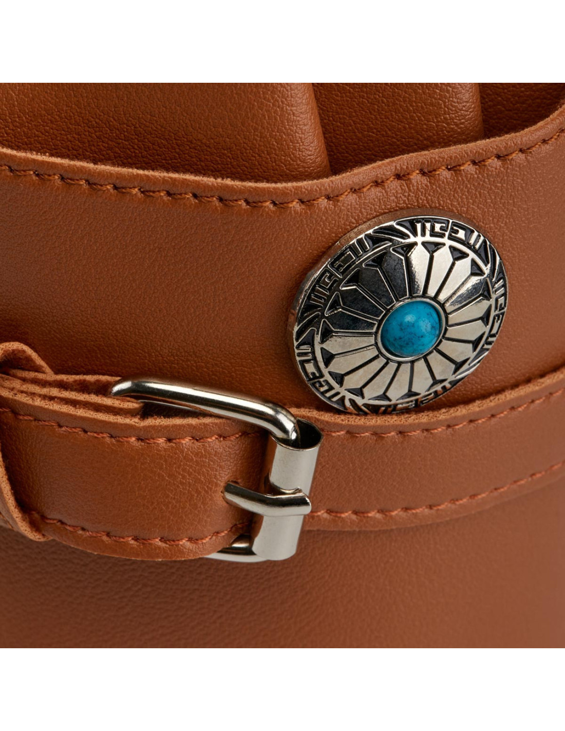 Belt case for T14 hairdressing scissors brown