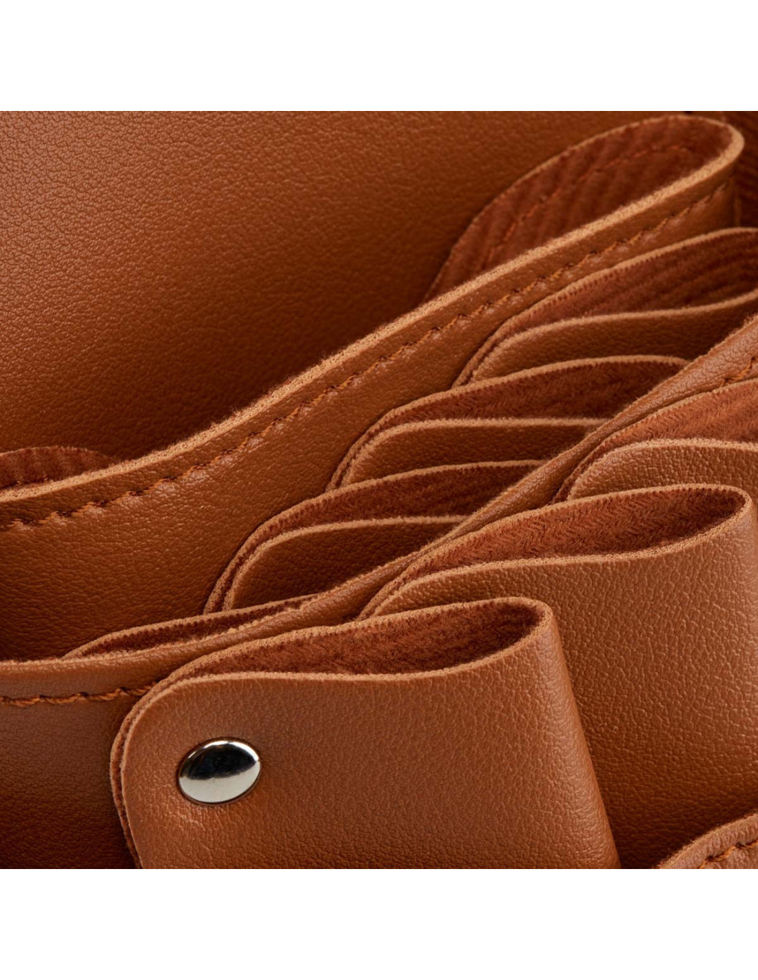 Riemholster voor kappersschaar T14 bruin 