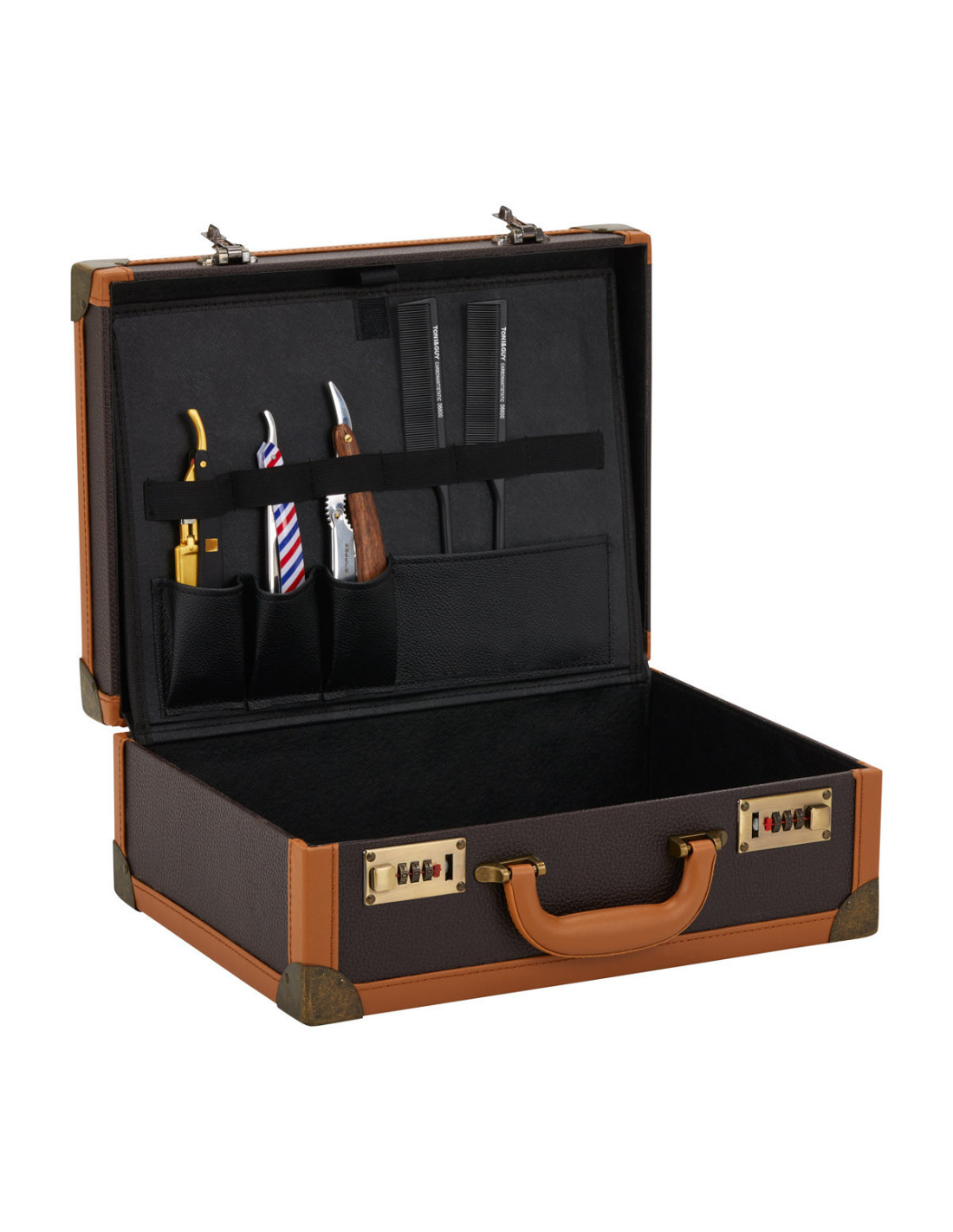 Brown hairdressing case