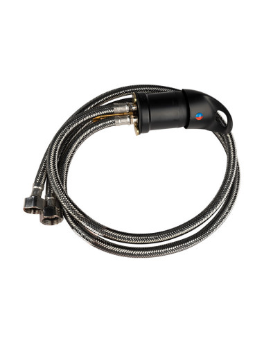 Black faucet for shampoo basin