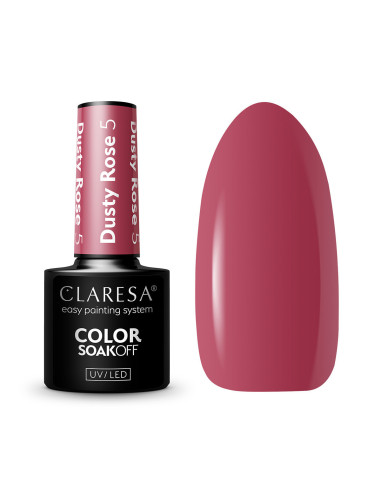 CLARESA Esmalte híbrido DUSTY ROSE 5 -5g