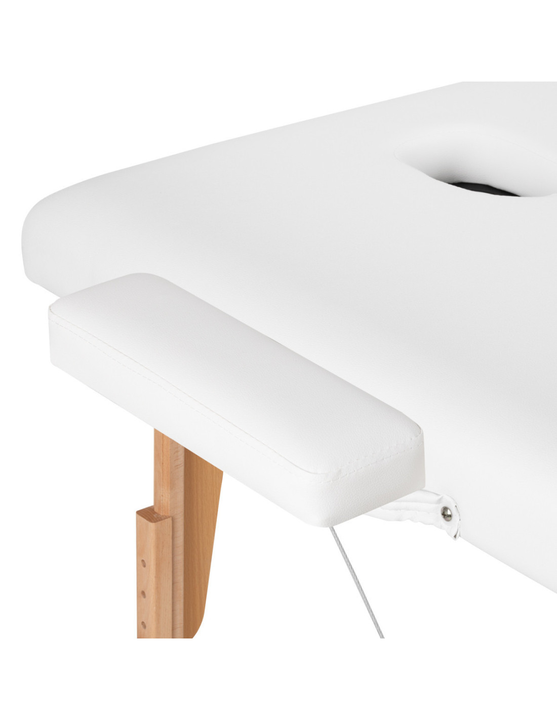 Comfort Activ Fizjo Lux 3-Segment-Massageliege aus Holz 190x70 WEISS