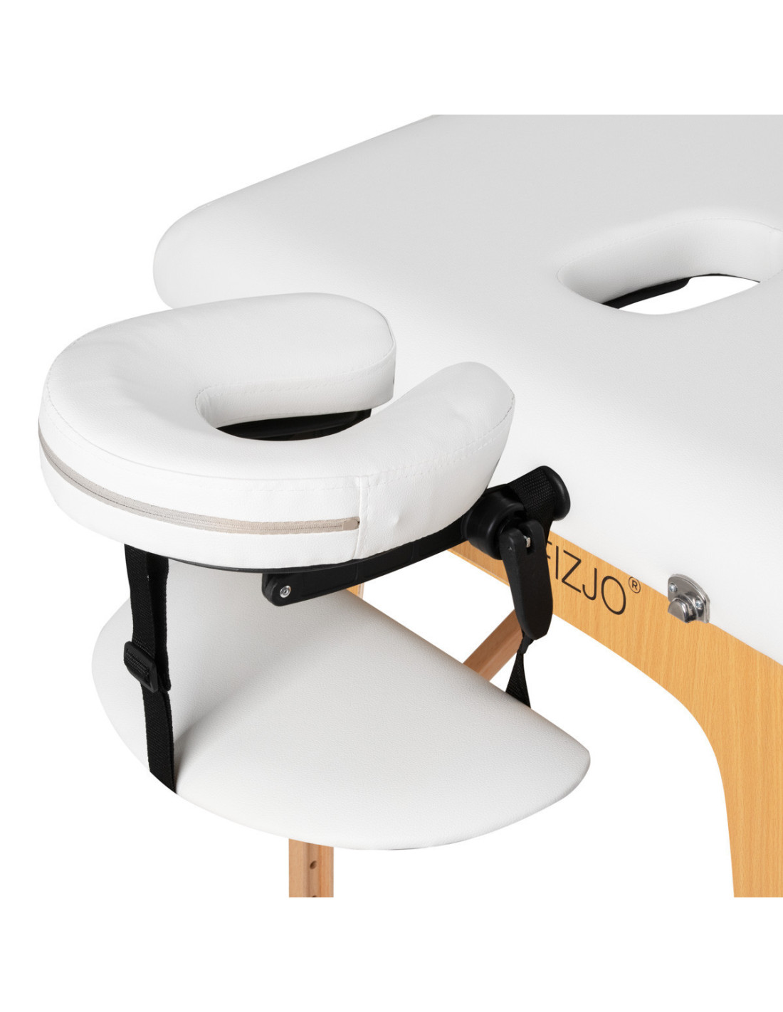Table de massage en bois Comfort Activ Fizjo Lux 2 segments 190x70 BLANC 