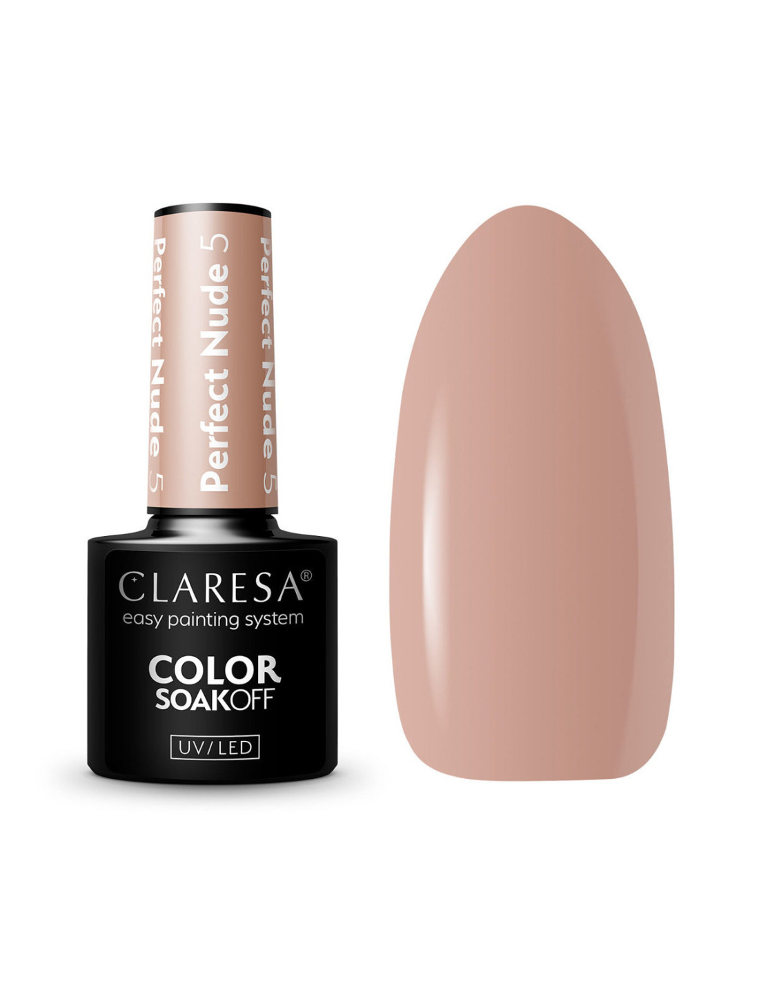 CLARESA PERFECT NUDE 5 -5g esmalte de uñas híbrido
