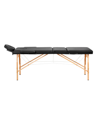 Comfort Activ Fizjo Lux Lettino da massaggio in legno a 3 segmenti 190x70 nero
