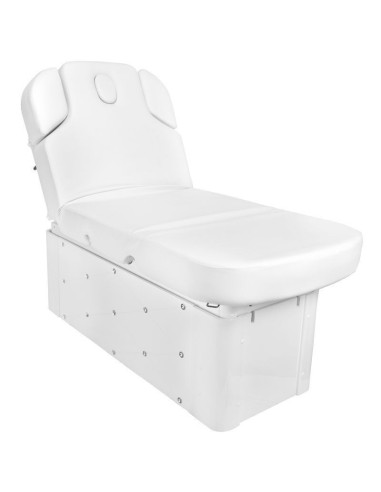 Lettino da massaggio elettrico Azzurro Krystal 370-3 bianco con 4 motori riscaldati