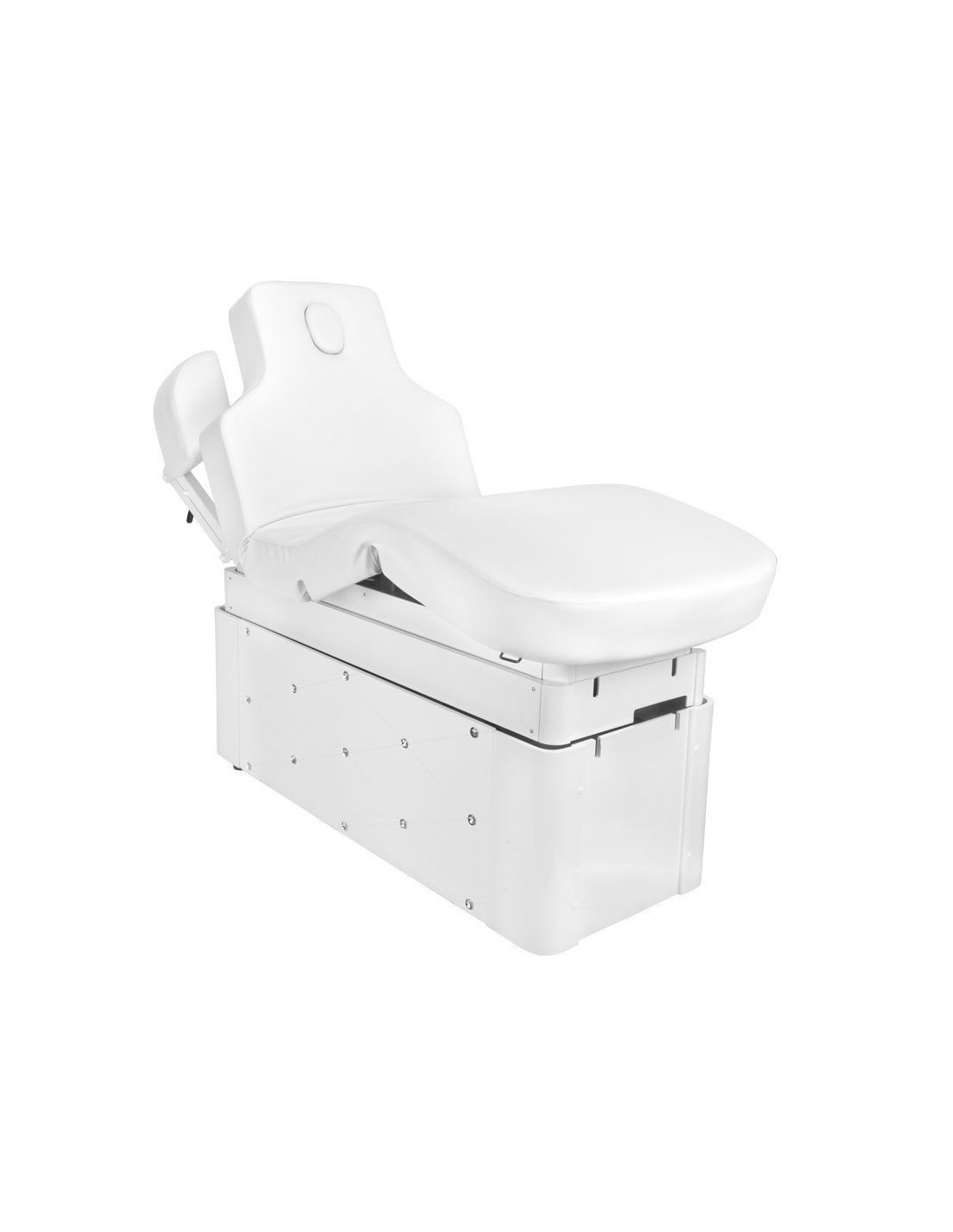 Lettino da massaggio elettrico Azzurro Krystal 370-3 bianco con 4 motori riscaldati