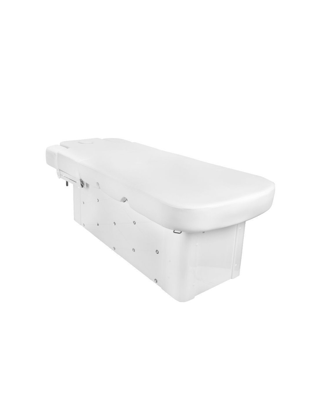 Mesa de massagem elétrica Azzurro Krystal 370-3 branca com 4 motores aquecidos