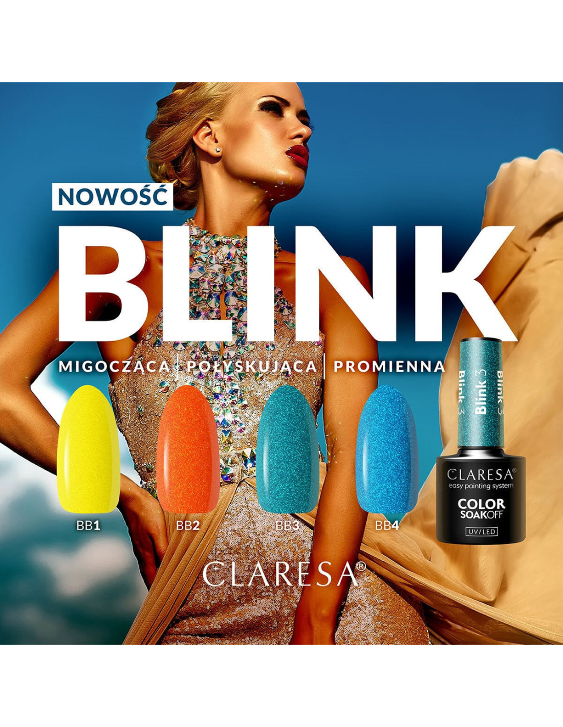 CLARESA Lakier hybrydowy Blink 2 -5g 