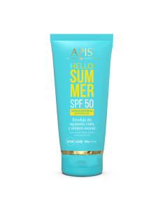 Apis hello summer spf 50 emulsión protectora solar con aceite monoi 200 ml