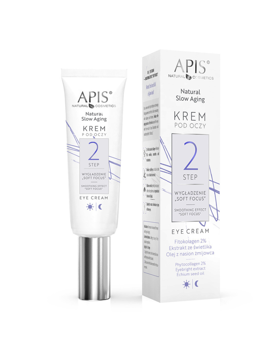 Apis Natural slow aging Krem pod oczy STEP 2 wygładzenie ,,SOFT FOCUS” 15 ml 