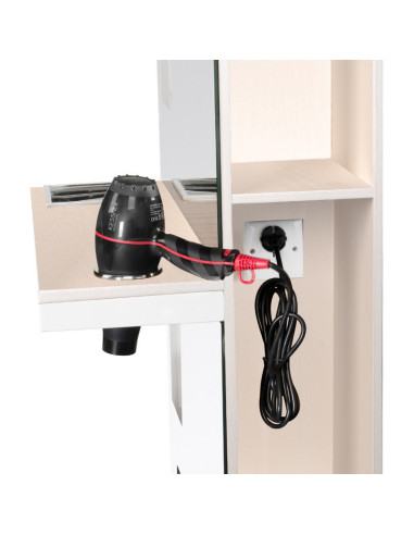 Gabbiano konsola fryzjerska B058 perłowa 