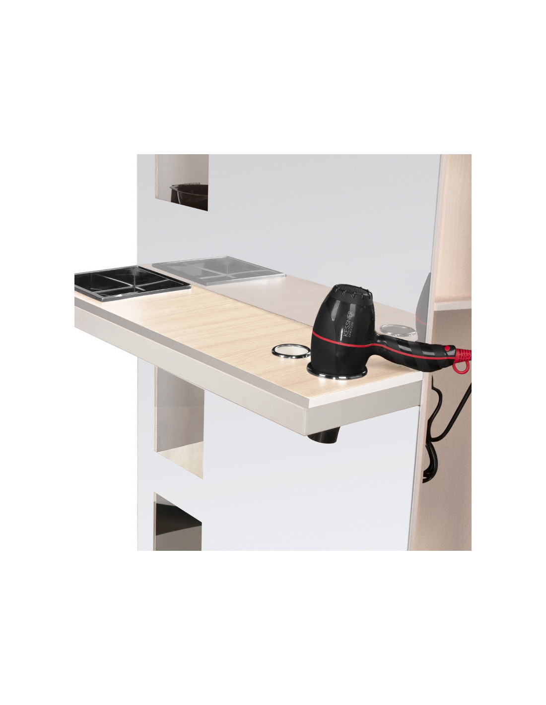 Gabbiano konsola fryzjerska B058 perłowa 