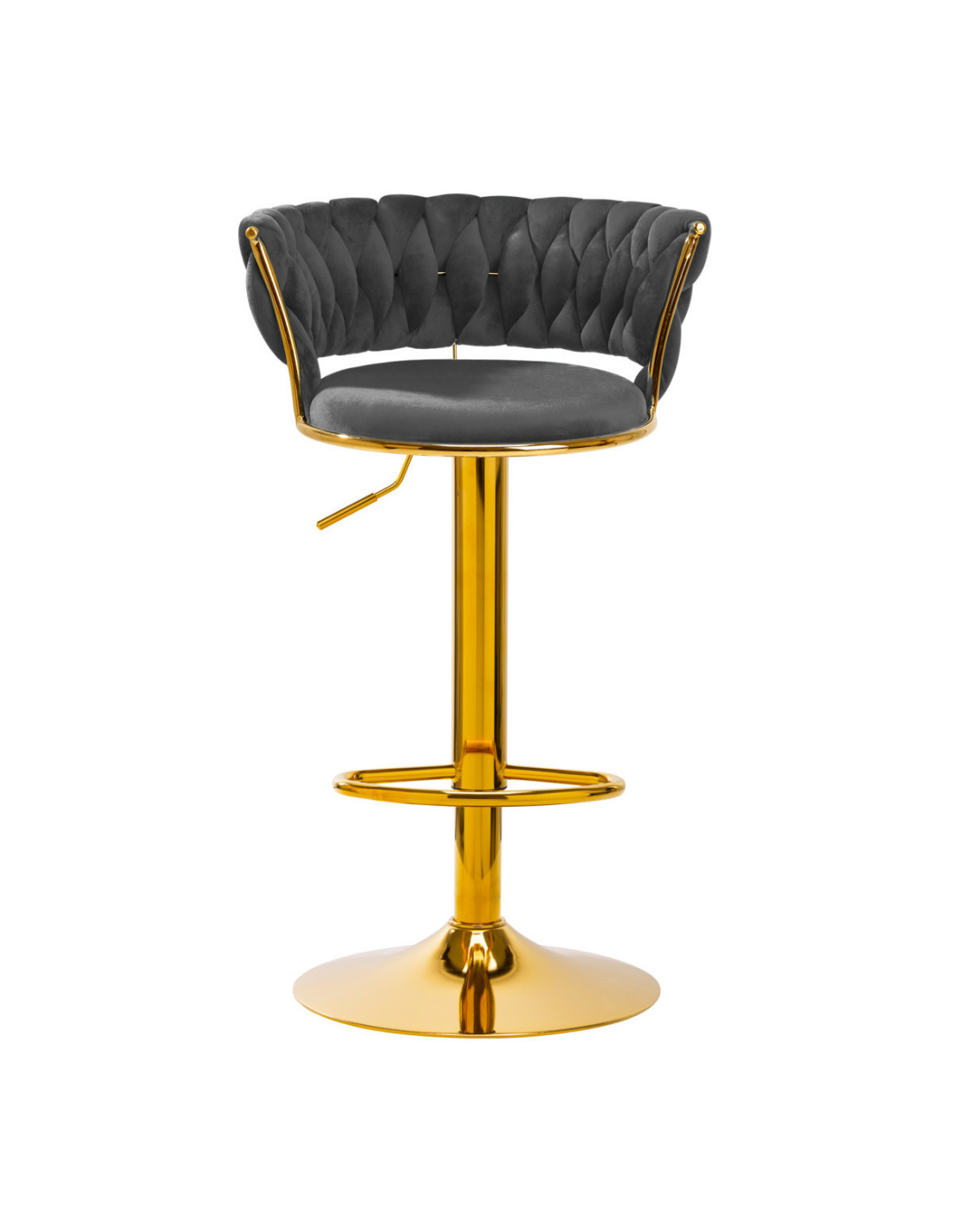 4Rico Hoker barowy QS-B313a aksamit szary 