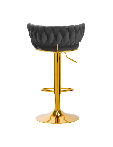 4Rico Hoker barowy QS-B313a aksamit szary 