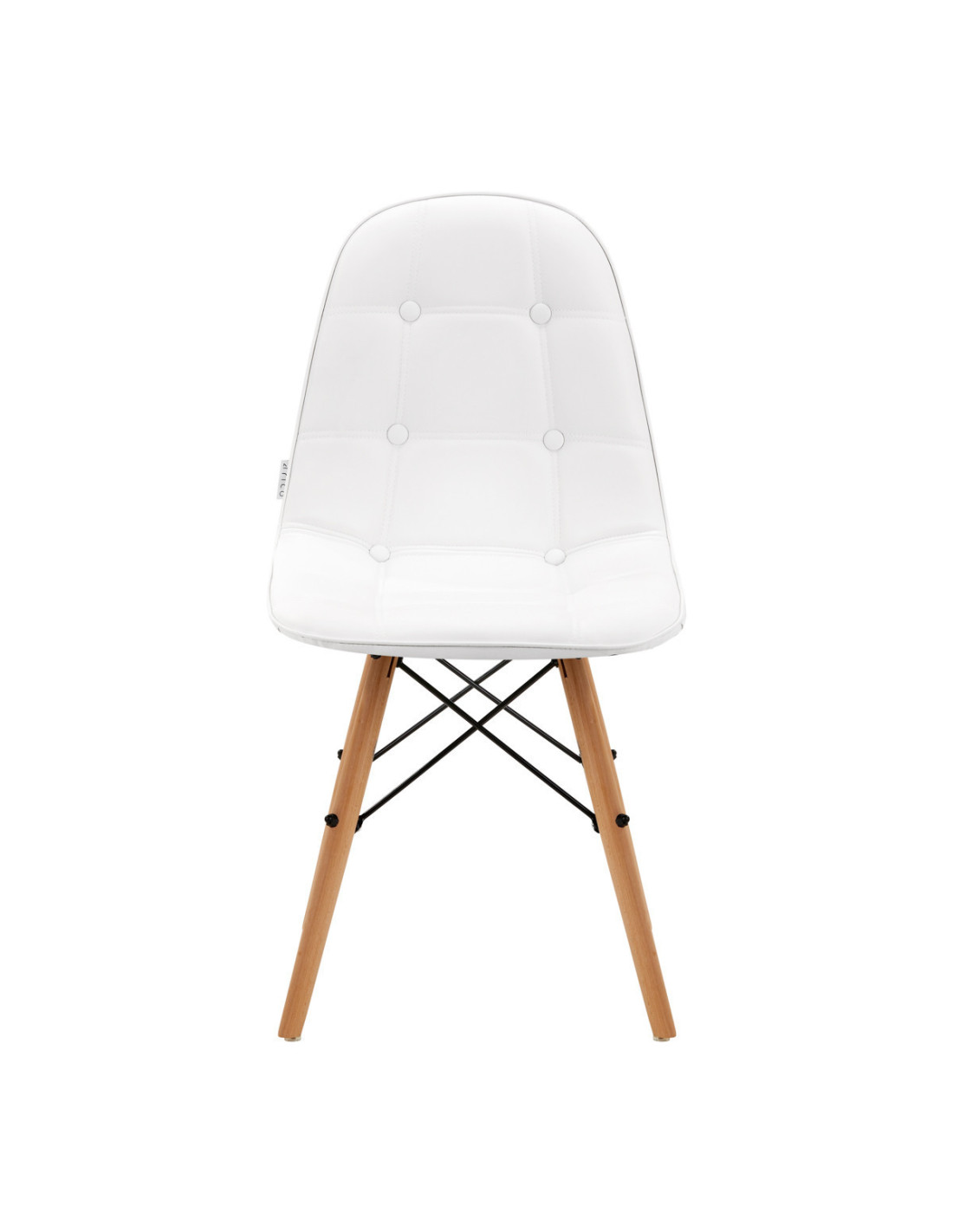 4Rico Krzesło skandynawskie QS-185 eco skóra białe 