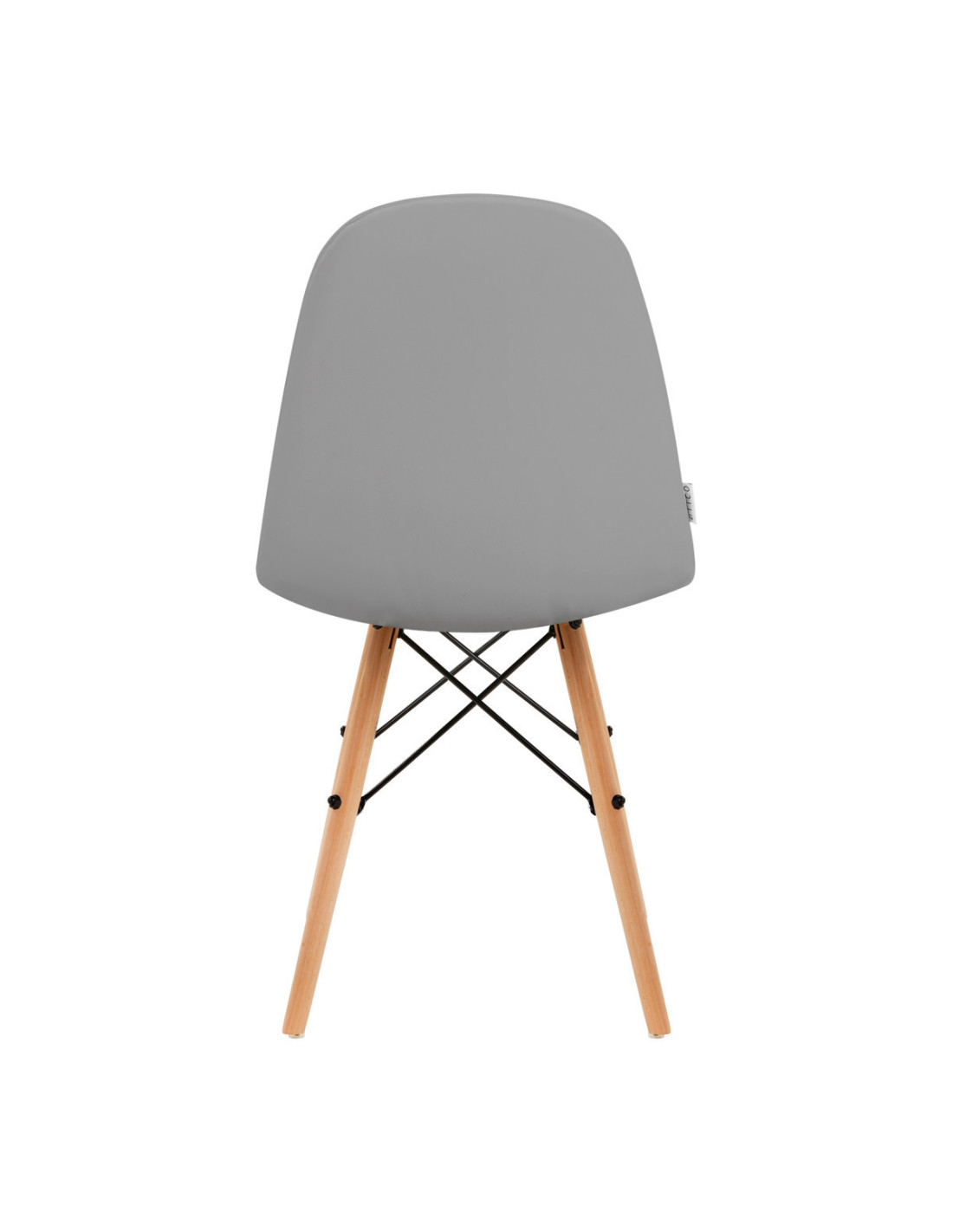 4Rico Krzesło skandynawskie QS-185 eko skóra szara 