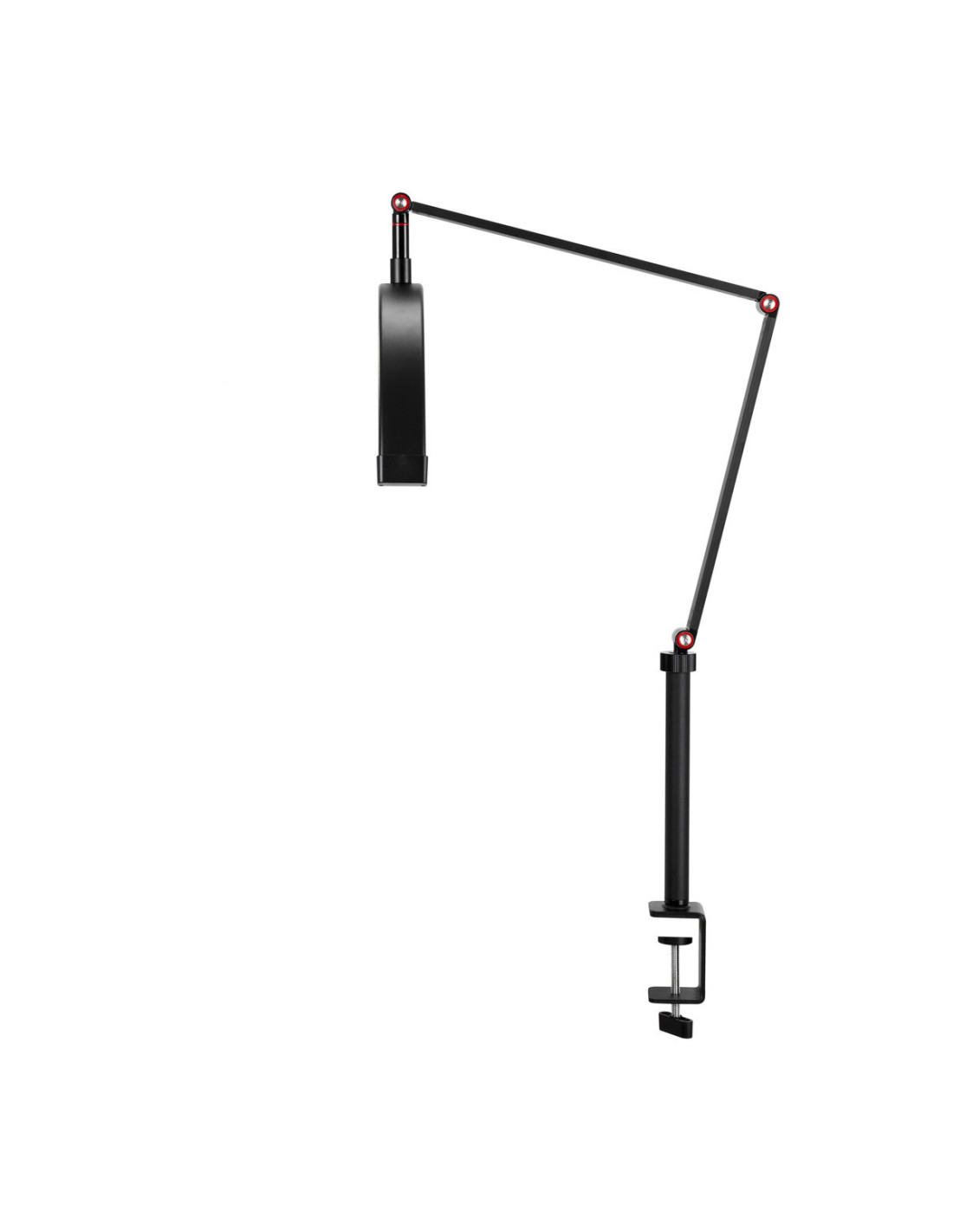 Die Lampe Glow MX3 ist schwarz und weiß 
