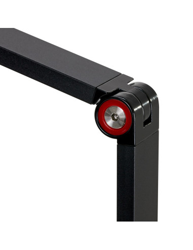 Die Lampe Glow MX3 ist schwarz und weiß 