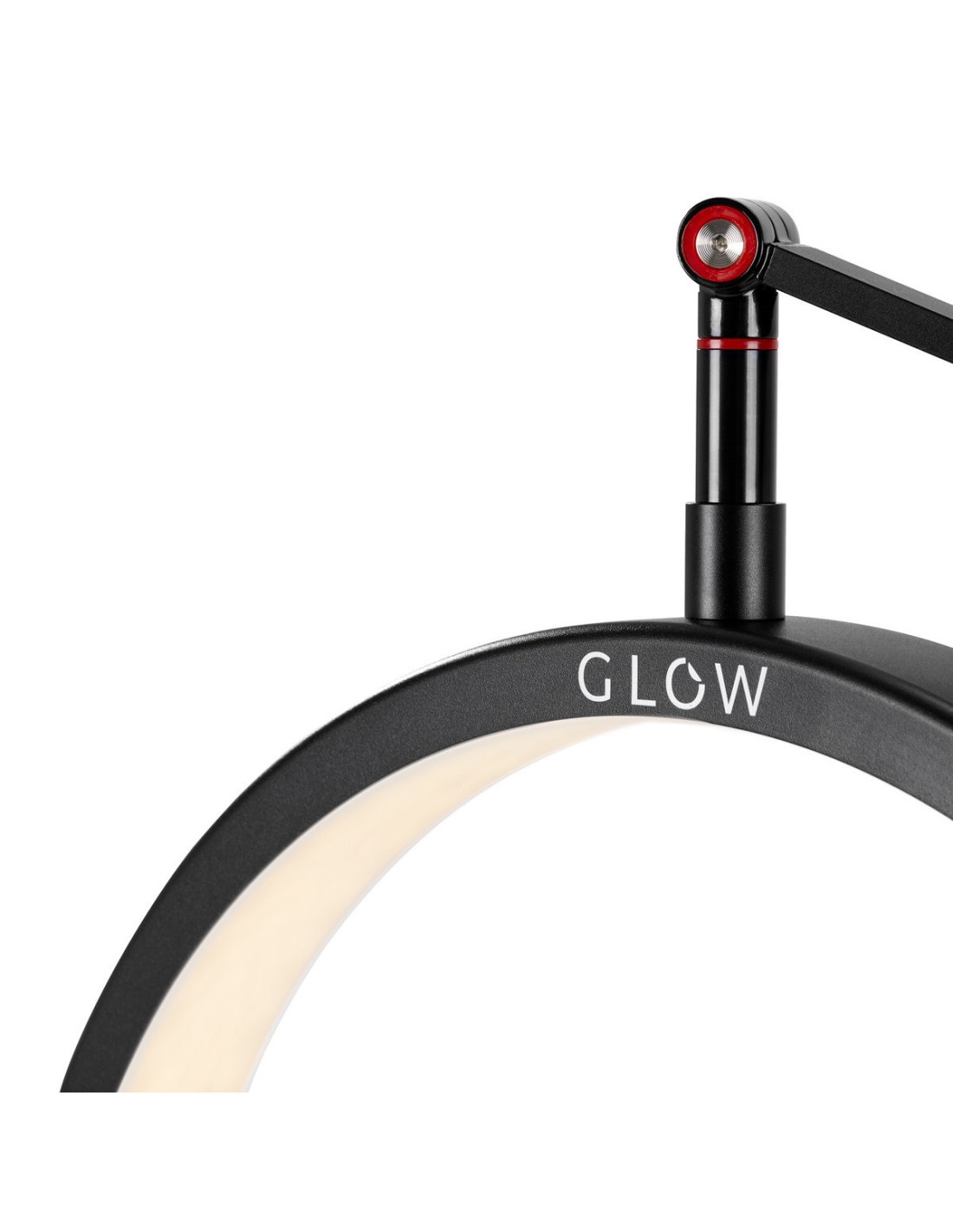 Die Lampe Glow MX3 ist schwarz und weiß 
