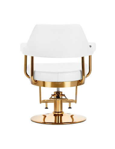 Gabbiano Granada White Gold Hairdressing Chair {attributes}