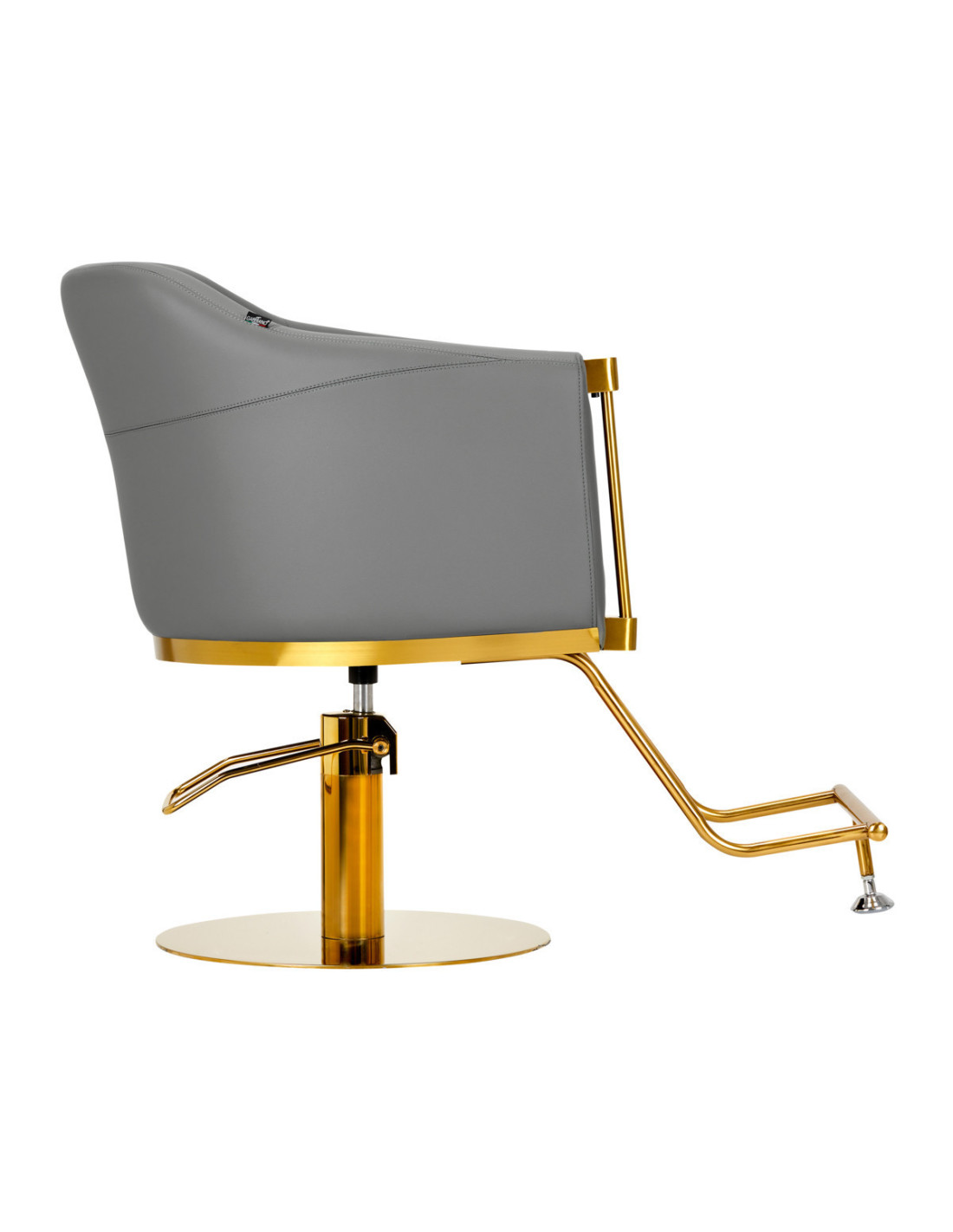 Gabbiano Burgos goldgrauer Friseurstuhl {attributes}