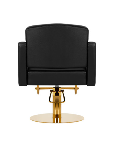  Chaise de coiffure gabbiano turin or noir 