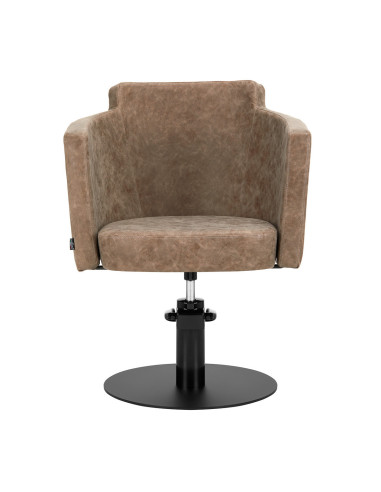  Fauteuil de coiffure marron ancien gabbiano roma 