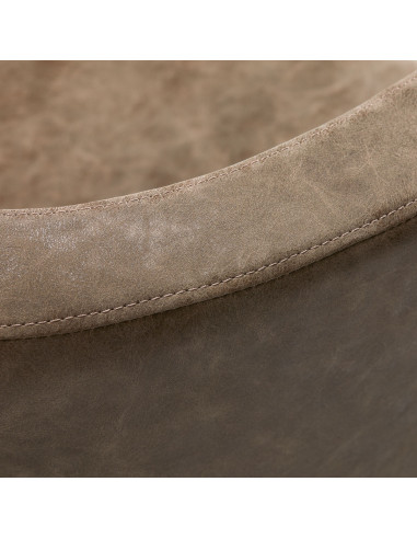 Antiker brauner Gabbiano Roma Friseurstuhl {attributes}