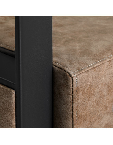 Gabbiano Modena antikbrauner Friseurstuhl {attributes}