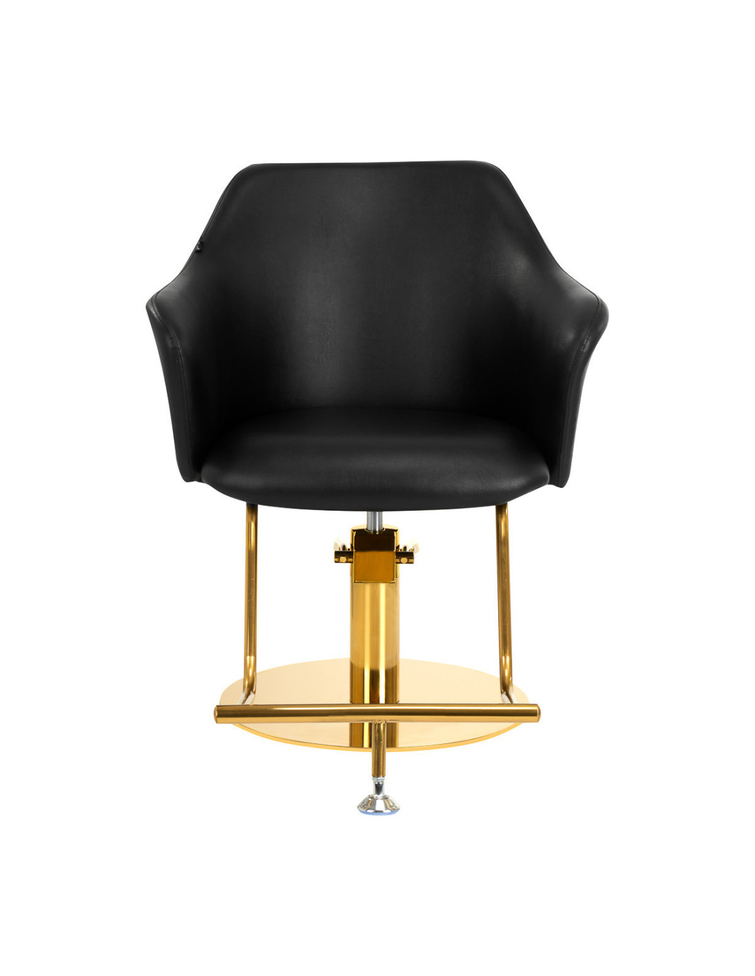  Chaise de coiffure gabbiano marbella or noir 