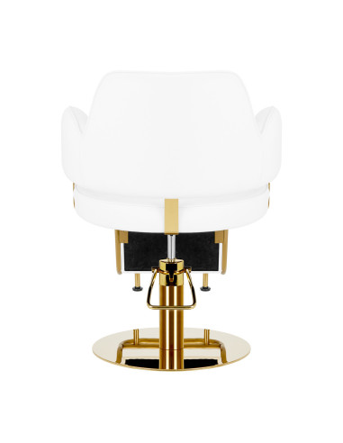 Gabbiano fotel fryzjerski Linz NQ złoto biały 